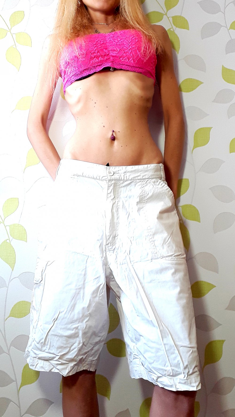 Luftig Lässige kurze TCM by Tchibo Cargo Hose Gr 38/40 Beige Baggy