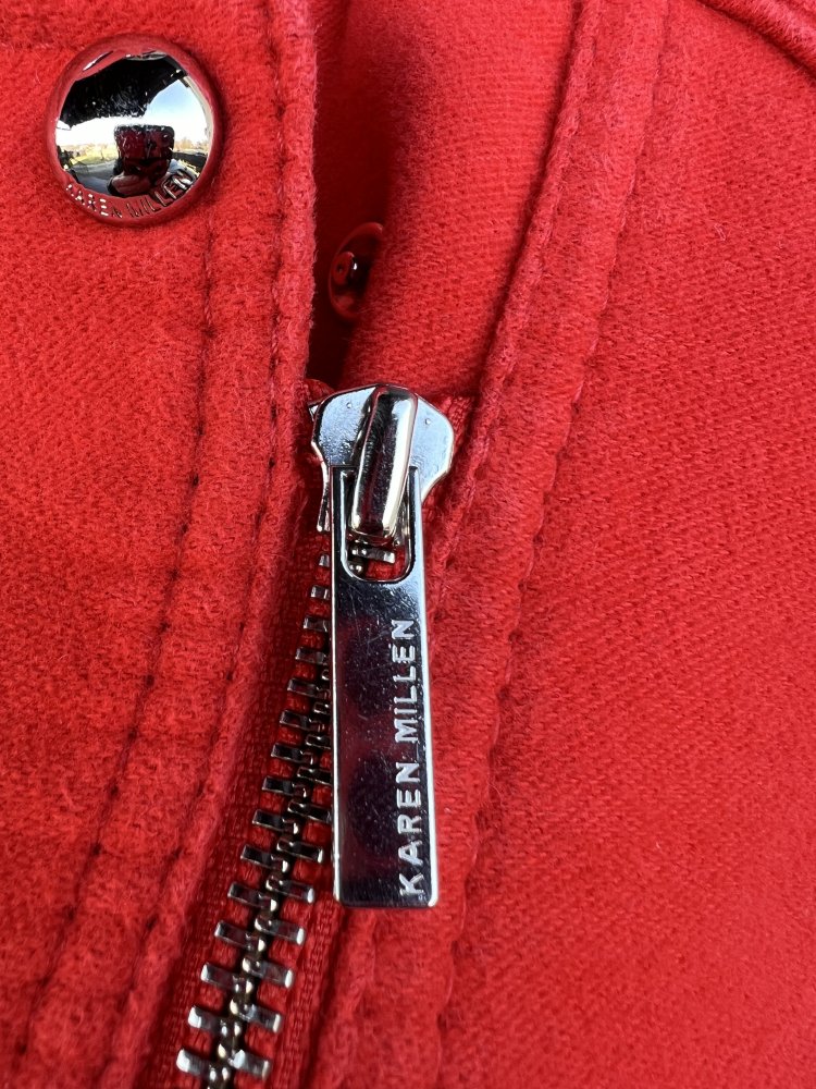 Karen Millen cotton red coat