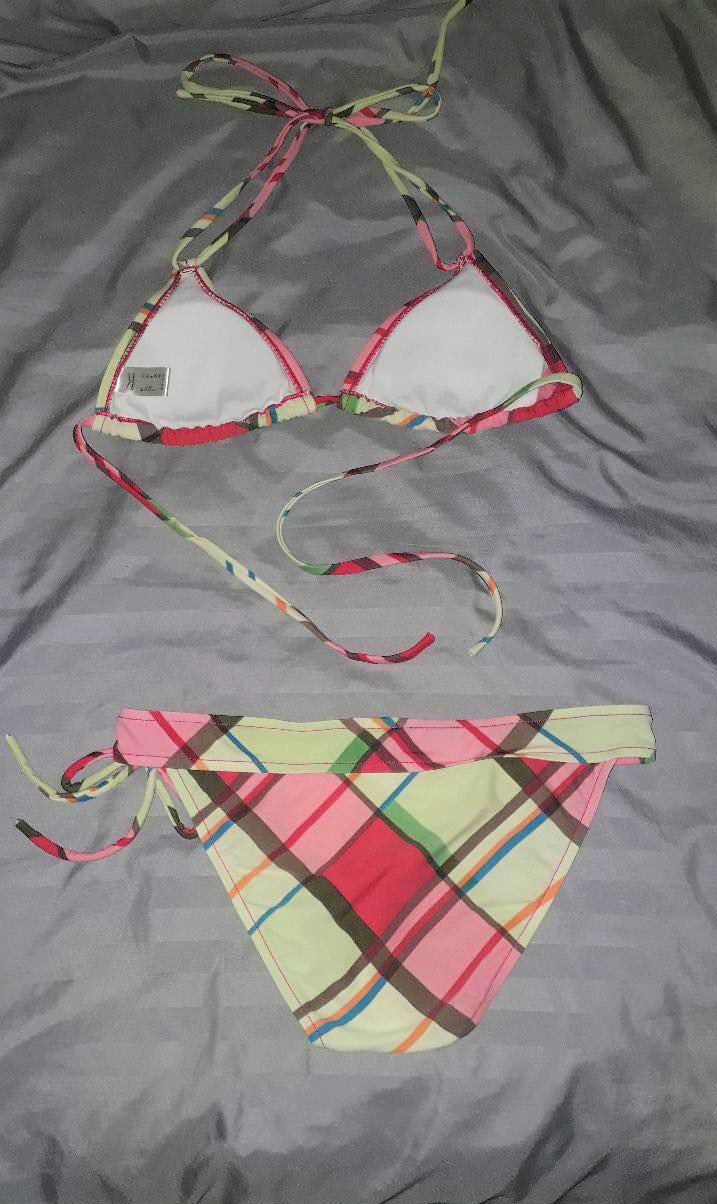 Karierter Bikini von Venice Beach in sommerlichen Farben