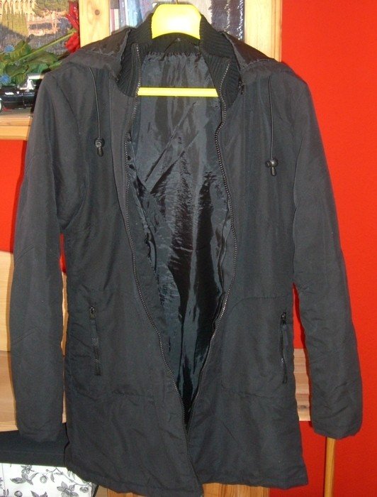 Parka Mantel Jacke Kapuze Langärmlig 38