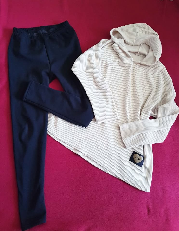  Kombi Leggings & Hoodie gr 38/40 leggings gefüttert