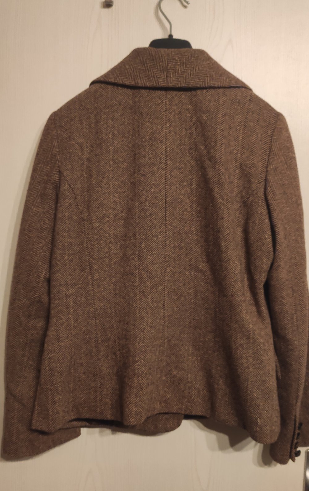 Damensacko H&M Gr.S seidiges Inlay modisch braun grün