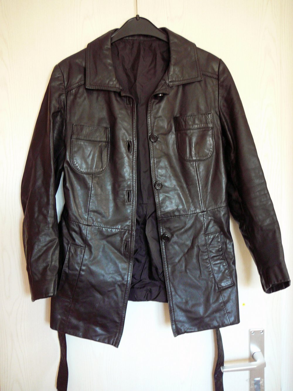 Lederjacke Damen Styled by Adrepa Basel schwarz Gr. S 