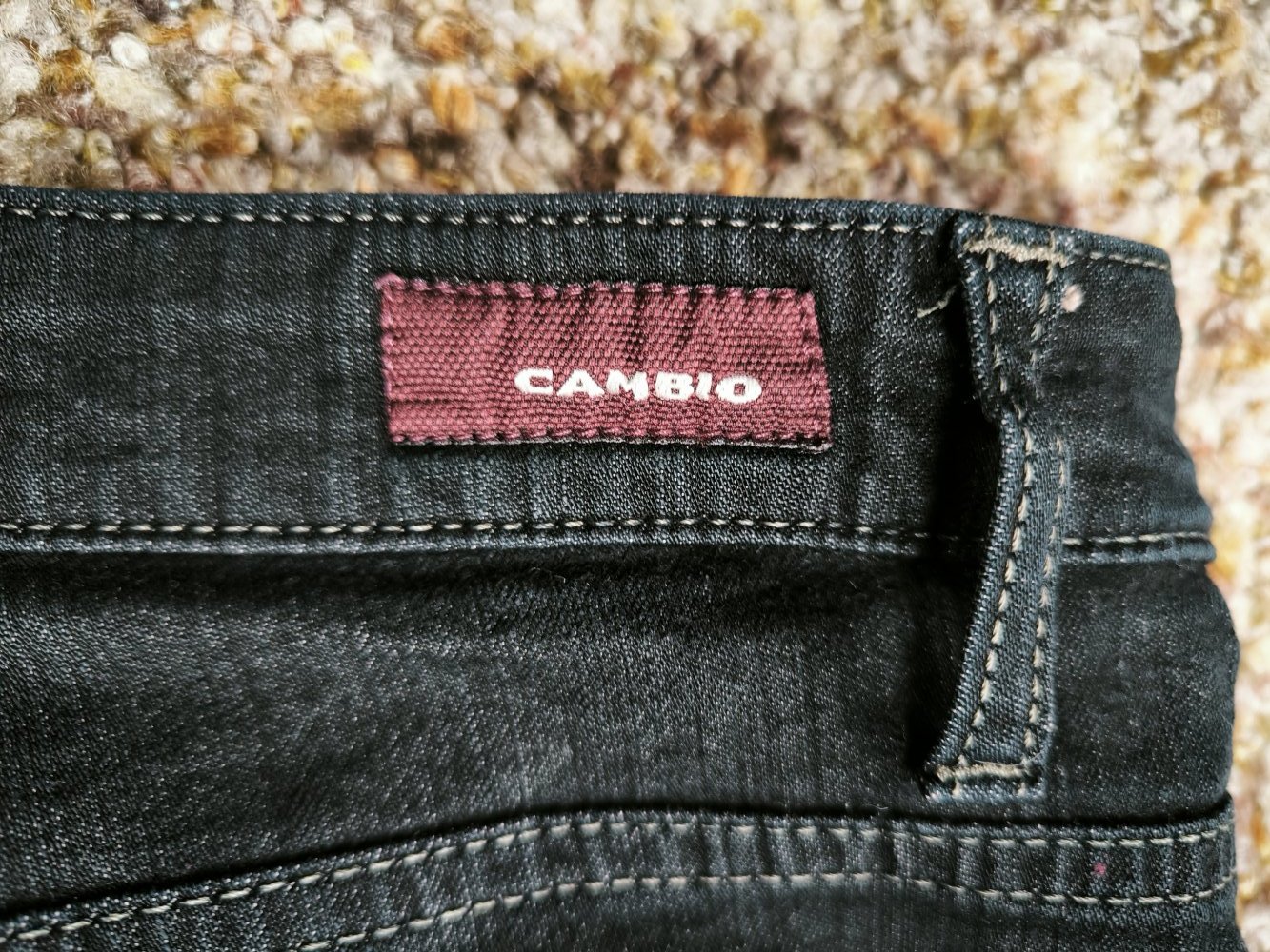 Jeans Damenjeans Hose Damenhose Cambio 38 schwarz black