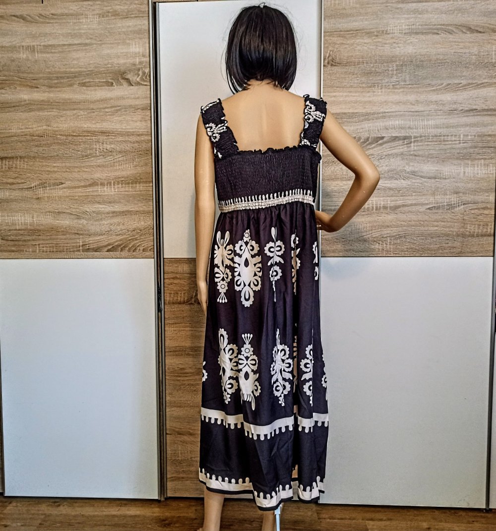 Schönes Kleid in schwarz/beige