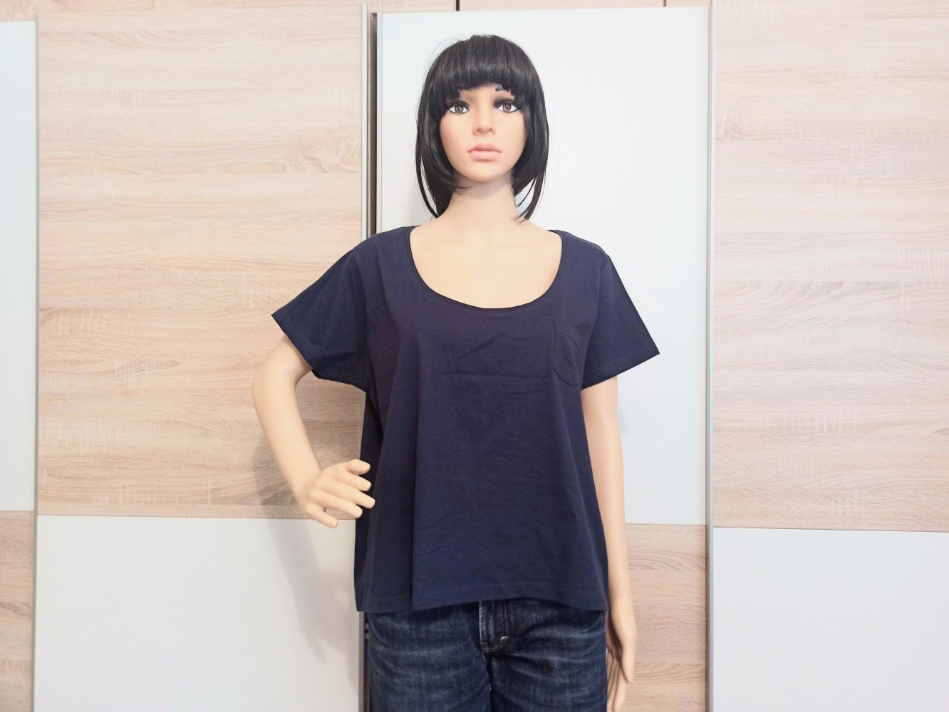 Schönes T-Shirt in marienblau von Okay