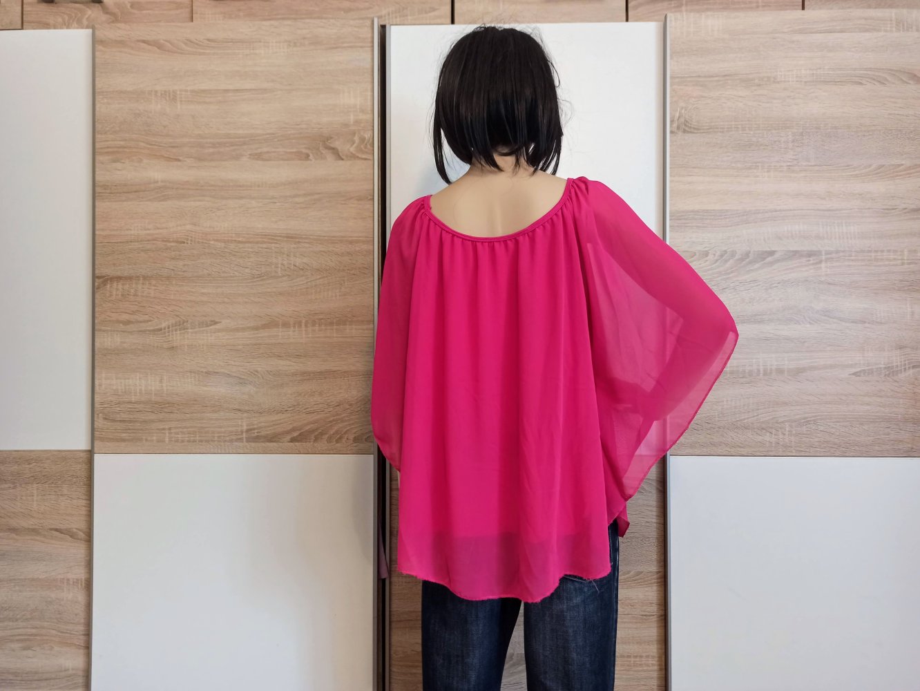 Schöne Schmetterlinge-Bluse in Pink