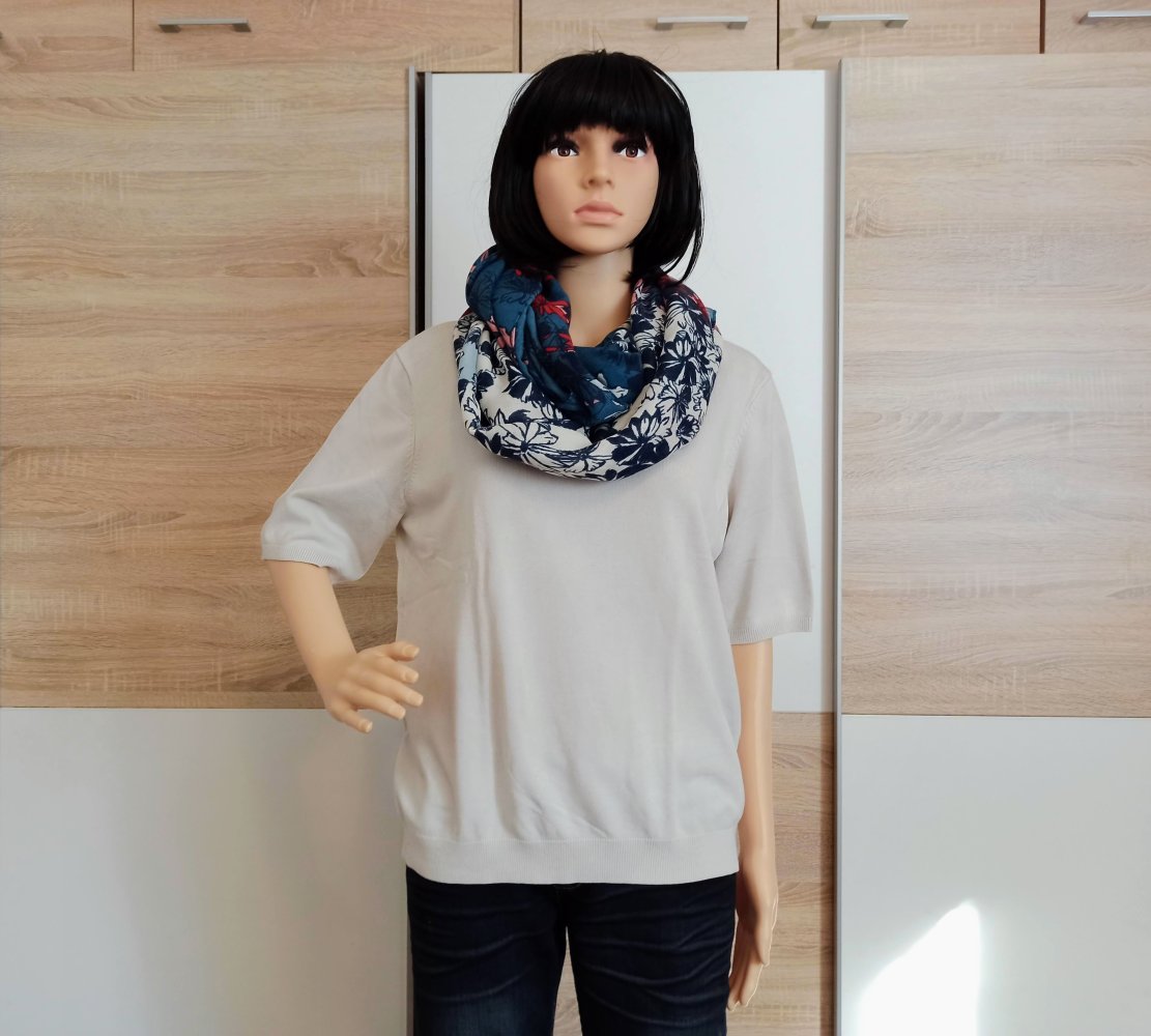 Schöner kurzärmlige Pullover in Creme von H&M