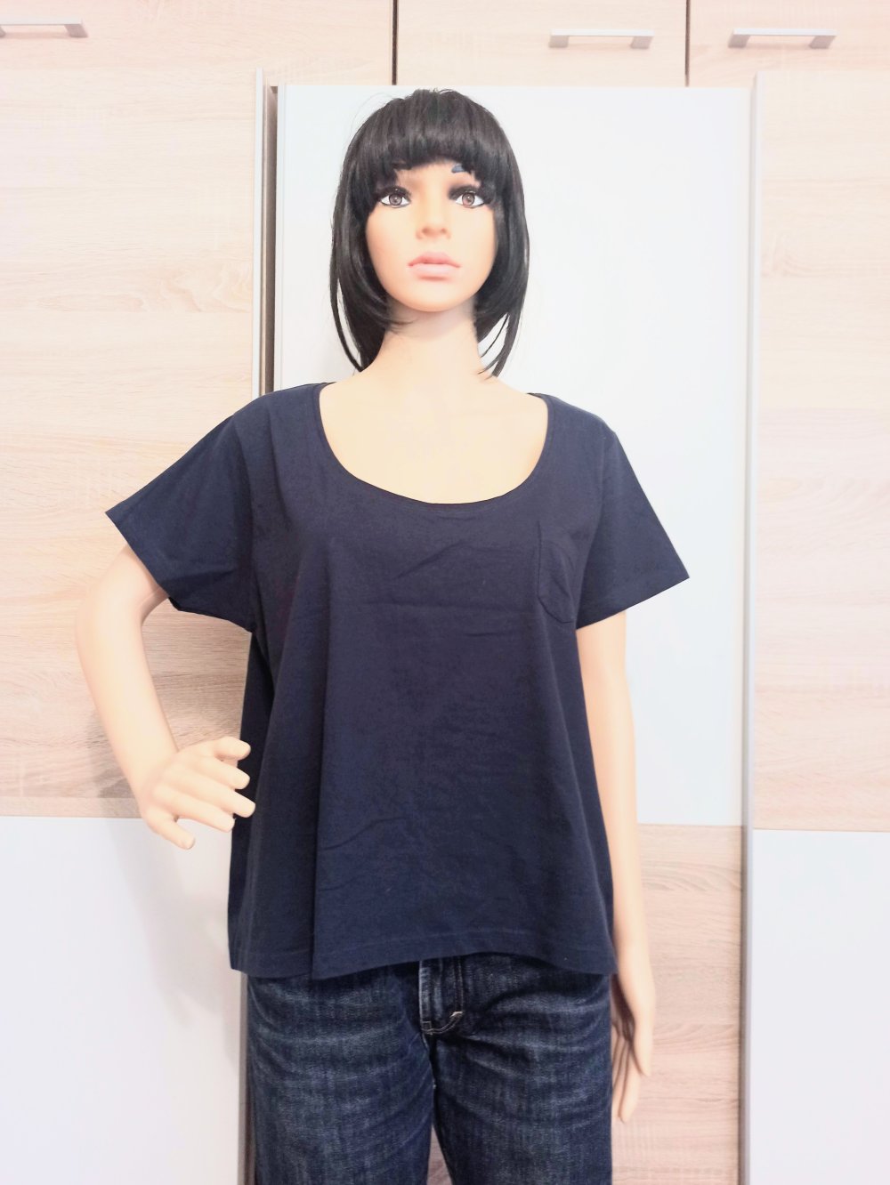 Schönes T-Shirt in marienblau von Okay