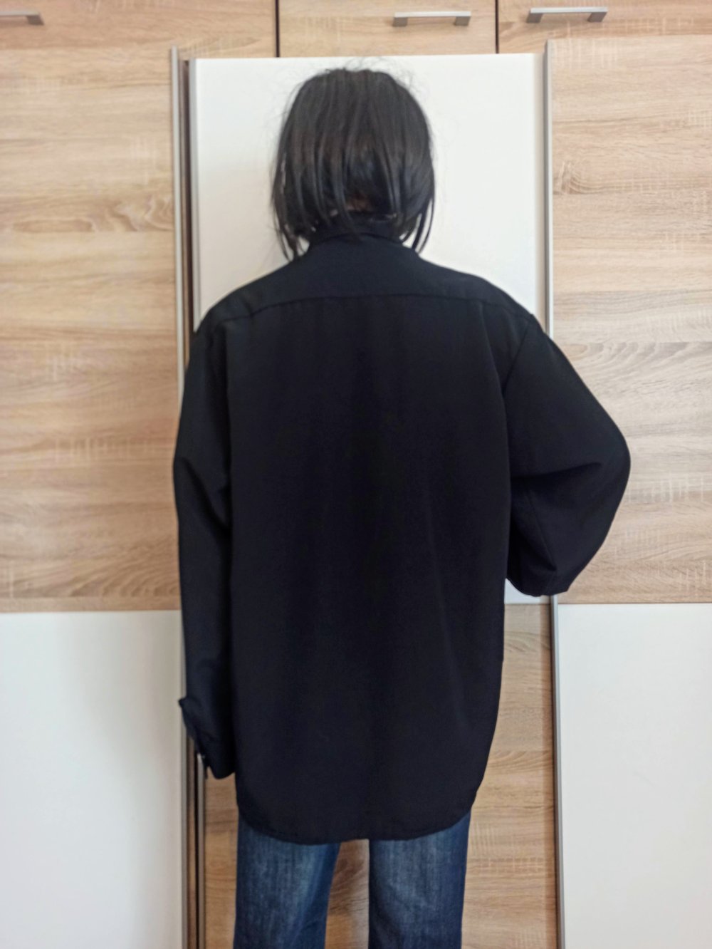 Schöne Bluse in schwarz in Asia-Style