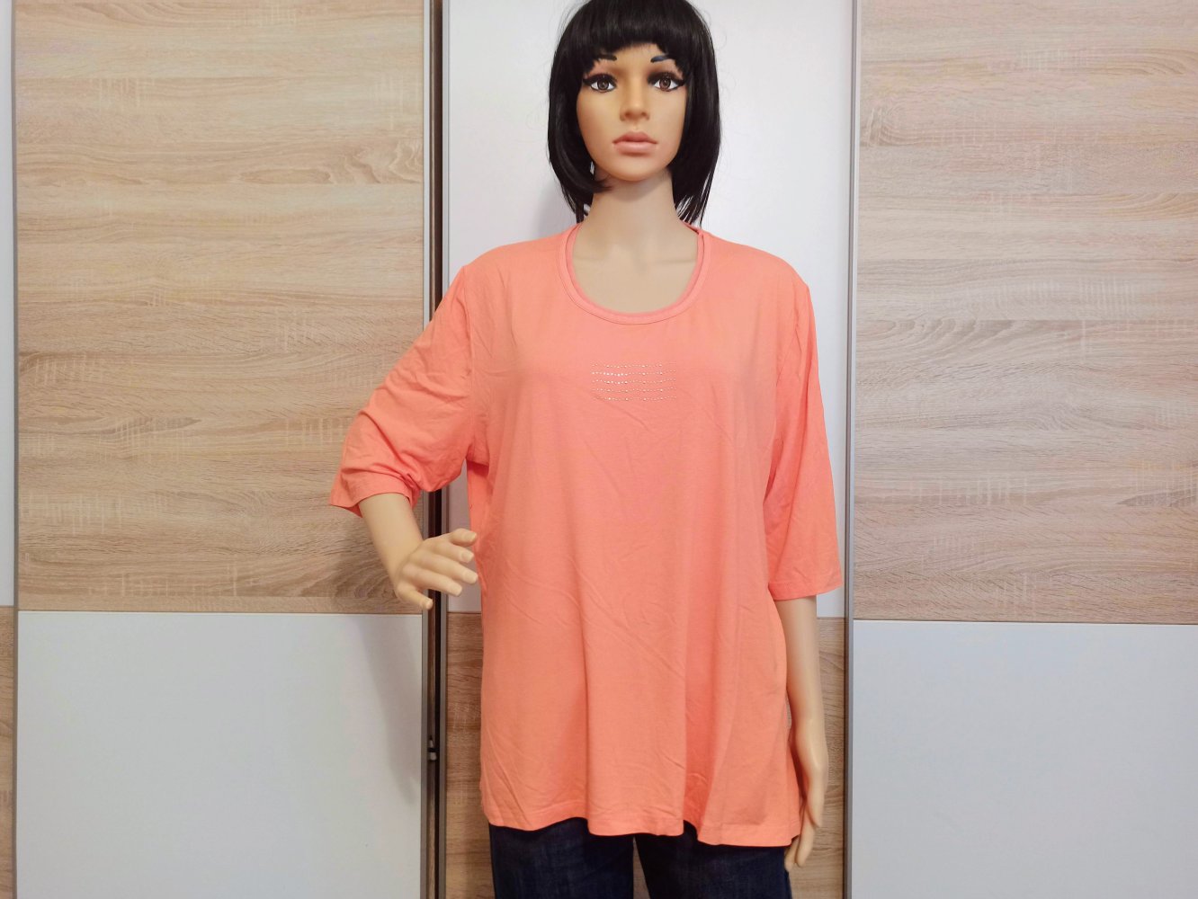 Schönes T-Shirt in korallenrot von Fabiani 