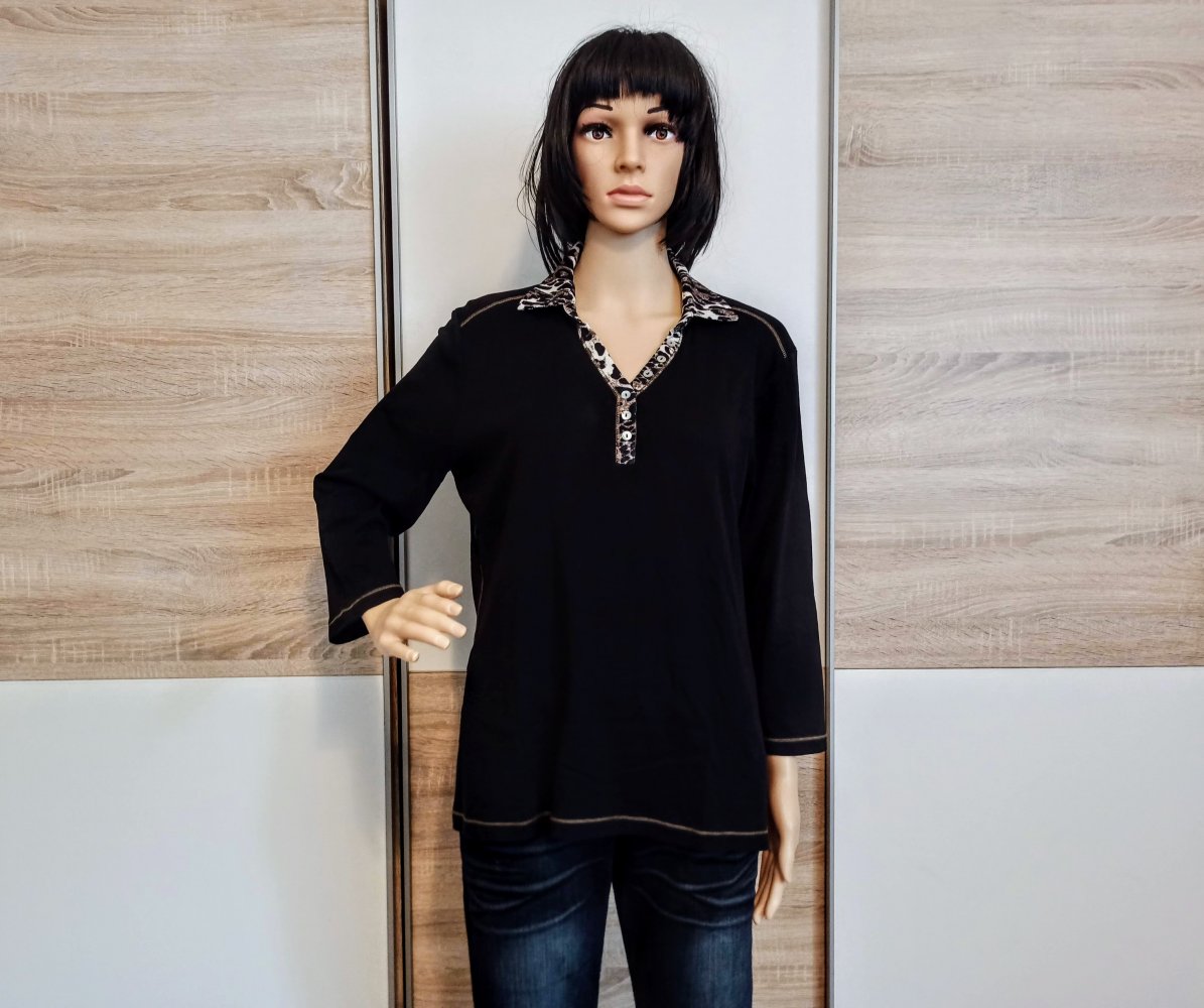 Schöner Langarm-Shirt in schwarz von Via Apia
