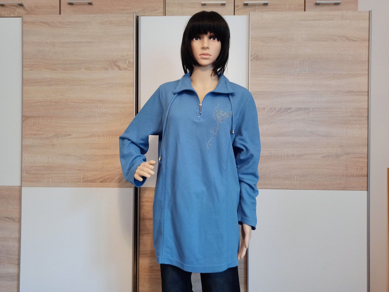 Schöner Hoodie-Pullover in blau von m.collection
