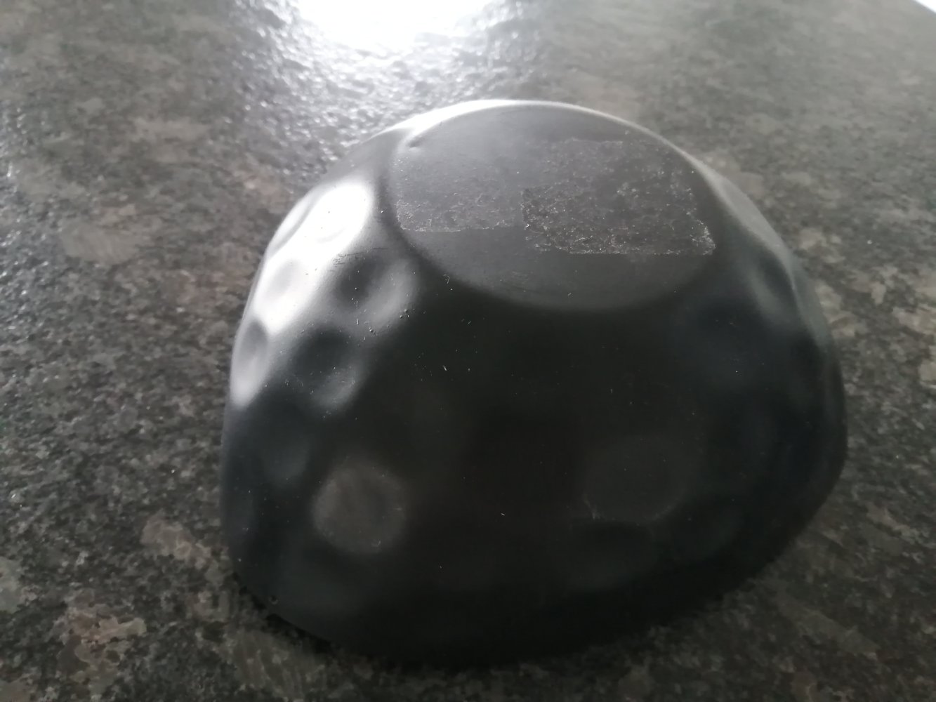 Dekoschale Schwarz-gold