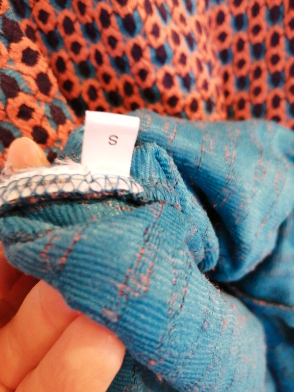 Schmales Kleid Herbstfarben S