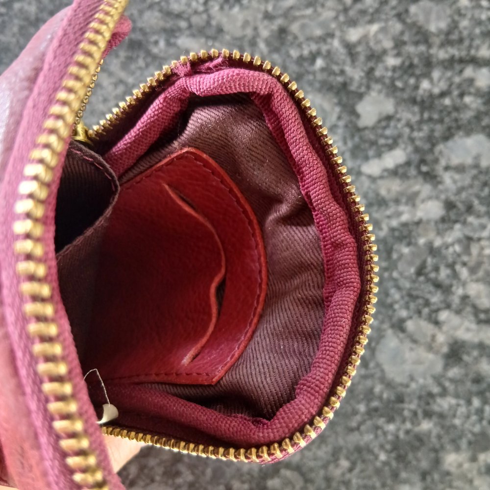 Handytasche bordeaux Leder