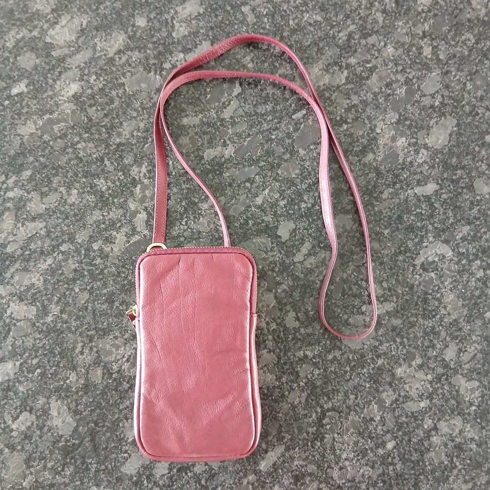 Handytasche bordeaux Leder