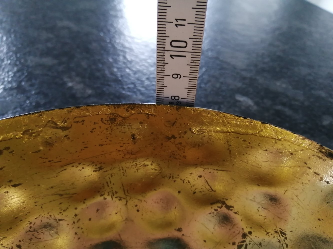 Dekoschale Schwarz-gold