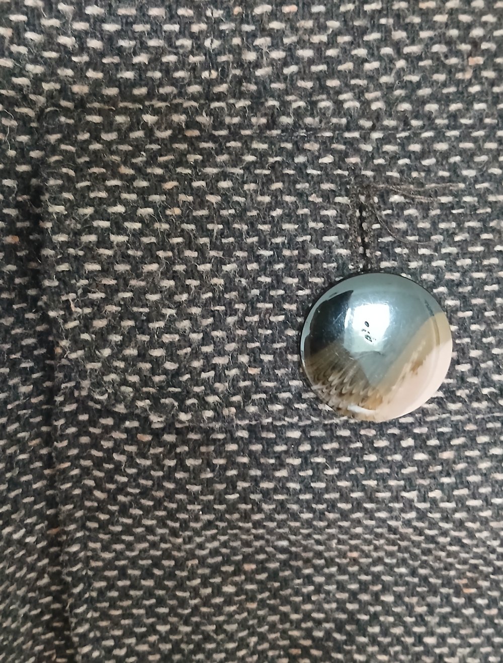 Mantel mit Pelzkragen