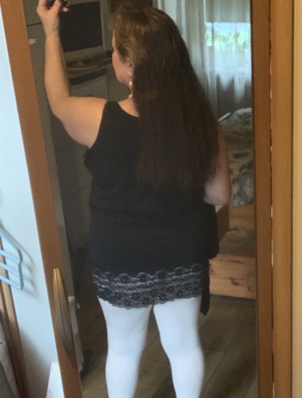 Top , Trägertop Gr M/L mit Spitze