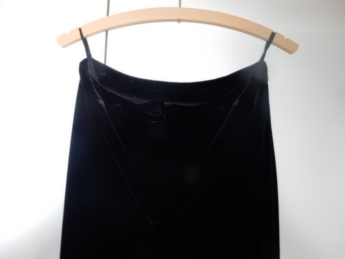 schwarze Samthose, Gr. 38, selten getragen