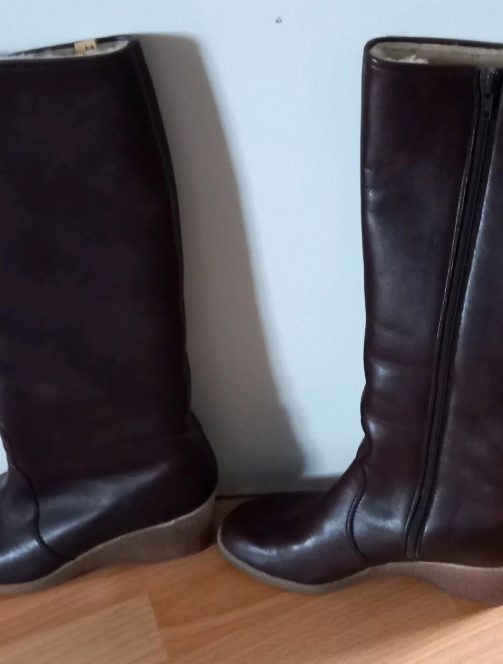 Lederschuh gefüttert