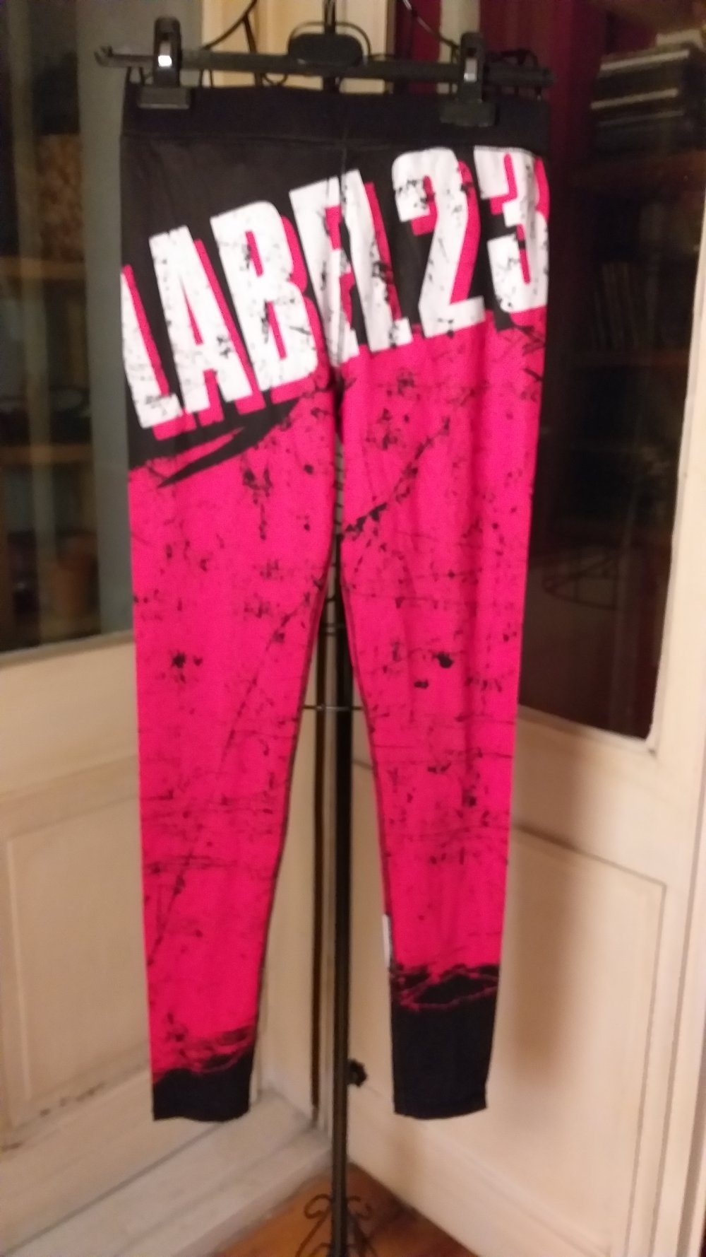 Label 23 Sportleggins S rot/schwarz
