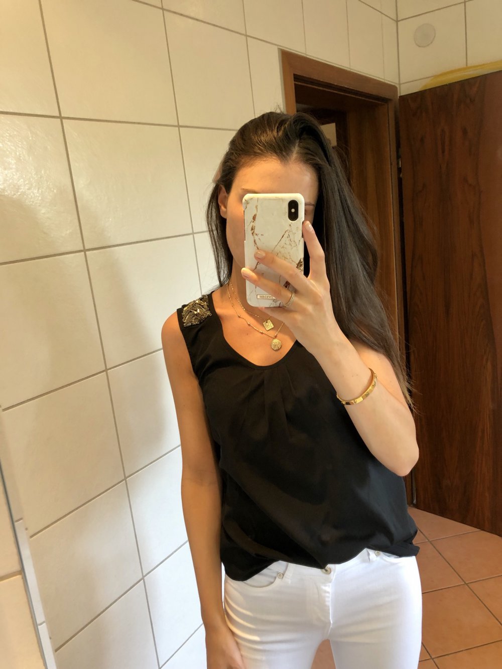Schwarze Bluse von GDM