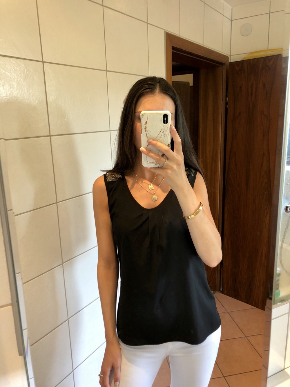 Schwarze Bluse von GDM