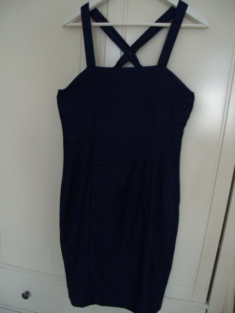 Seidenkleid mit Bolero Königsblau