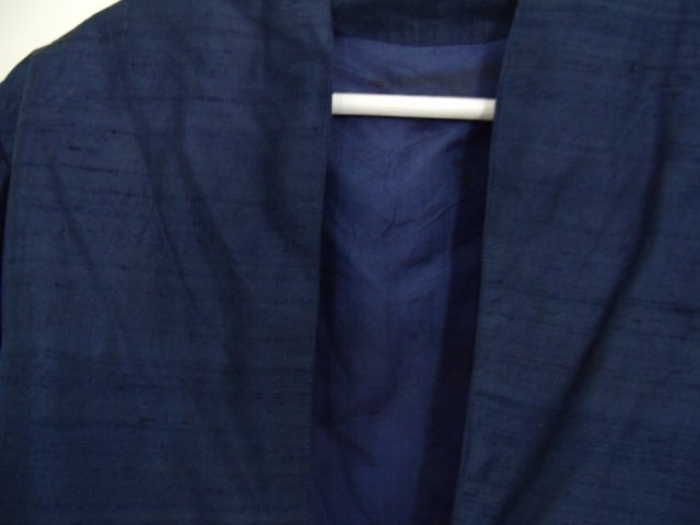 Seidenkleid mit Bolero Königsblau