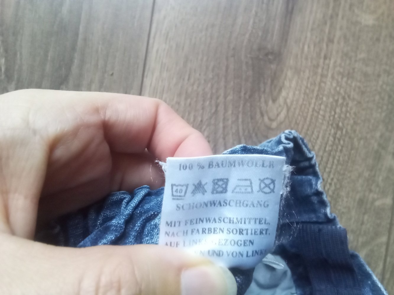 Jeans 86 impidimpi blau 100% Baumwolle schiebeknopf