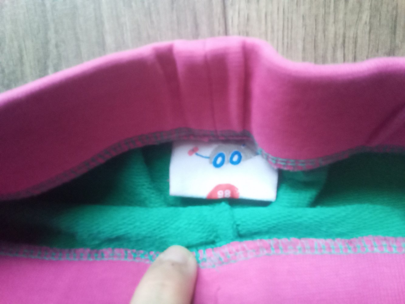 Jogginghose topolino grün 98 Schlupfhose Herz