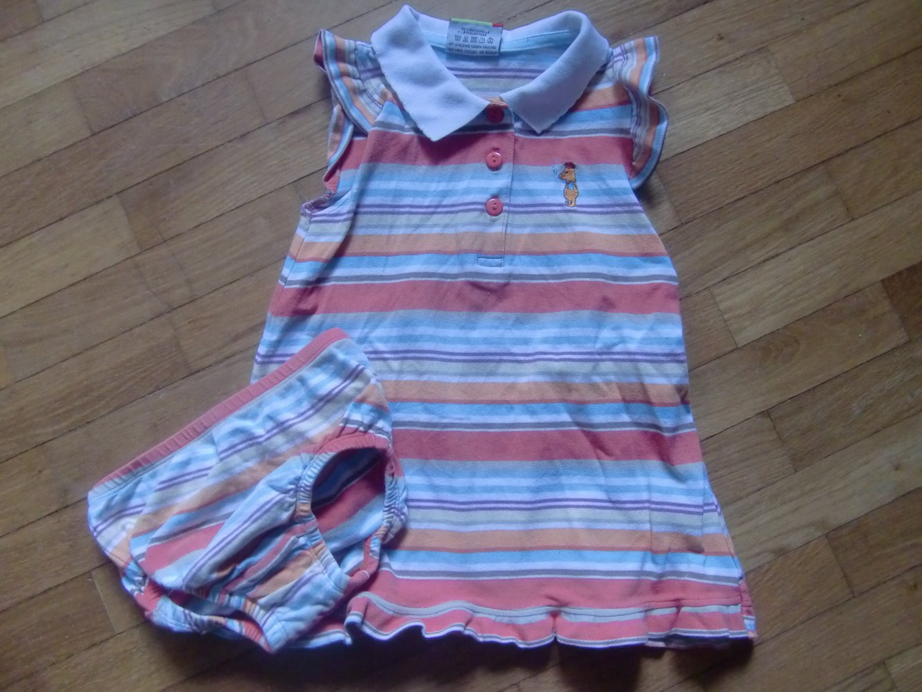 Set Kleid und Hose topolino bunt gestreift 92 Polo maritim