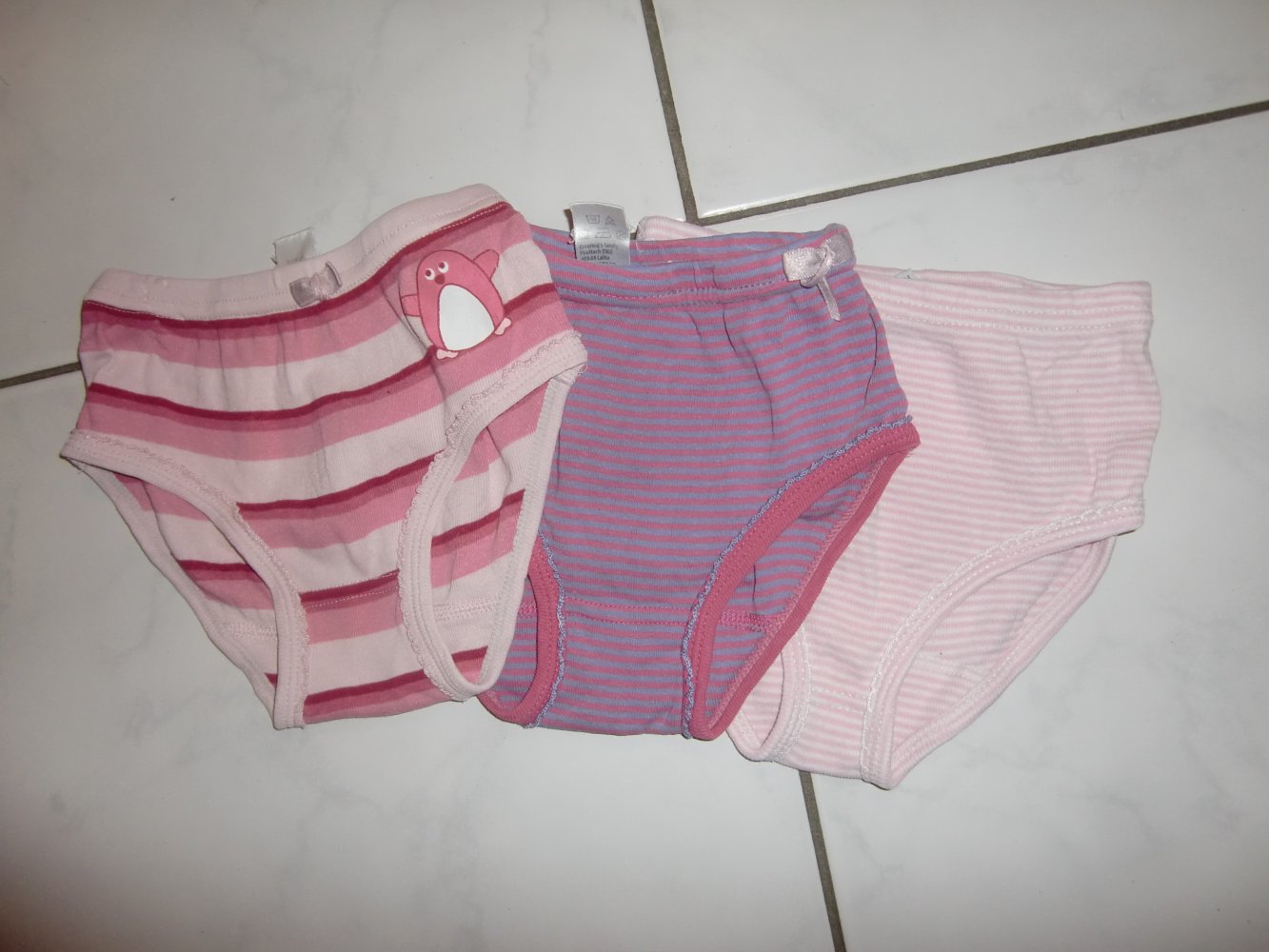 Set 3 Unterhosen pink rosa topolino Body 86/92 Pinguin