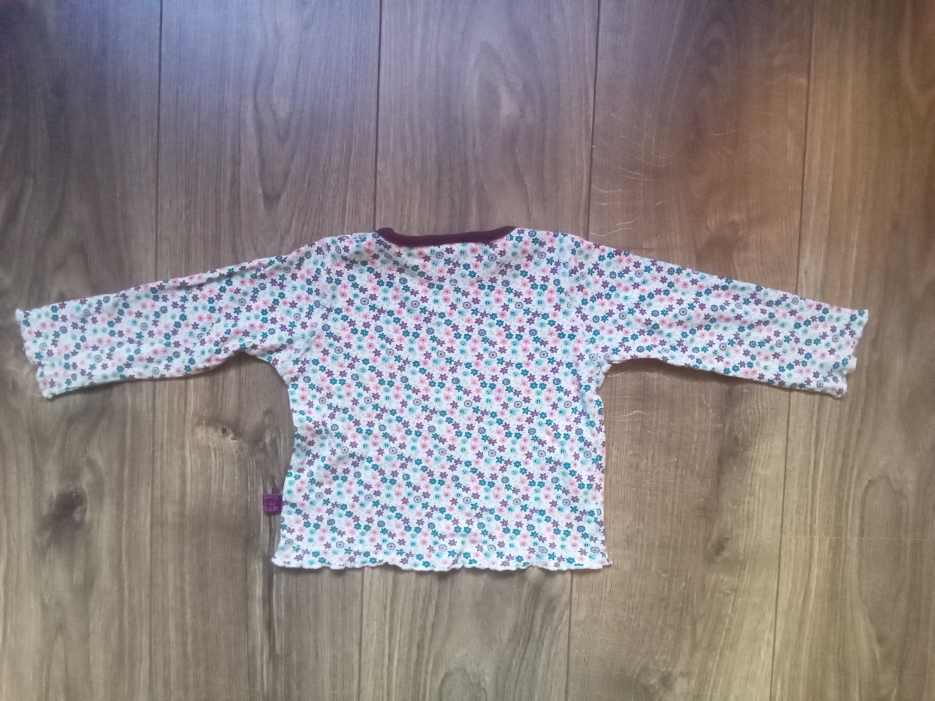 LA-Shirt topolino 92 millefleur 100% Baumwolle lila türkis