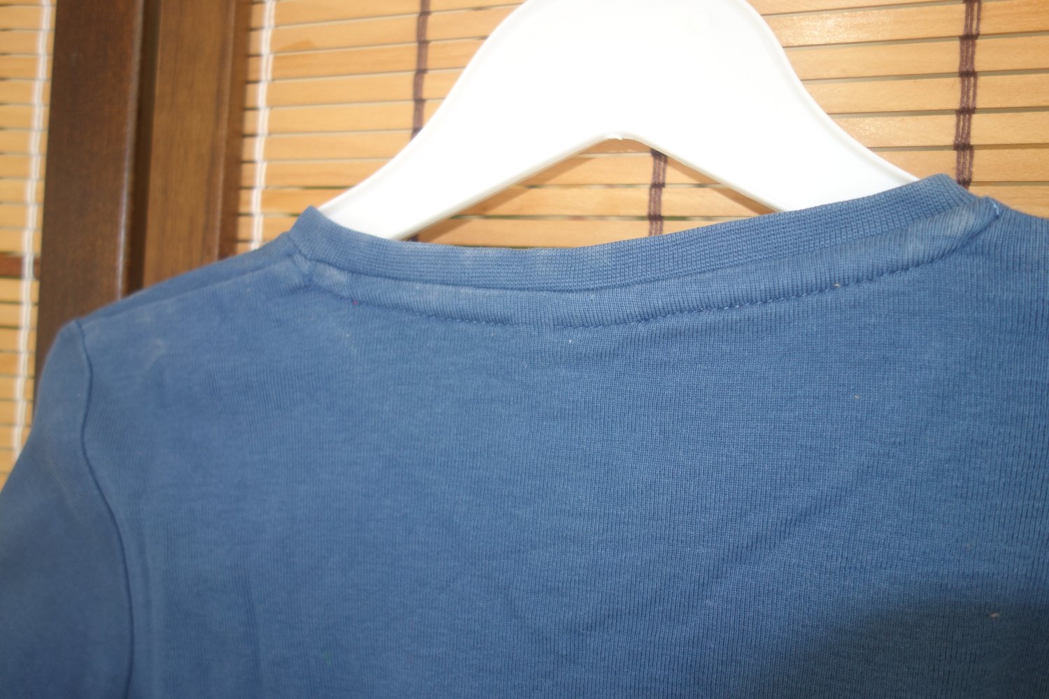 Langarmshirt blau uni 100% Baumwolle zara kids 104
