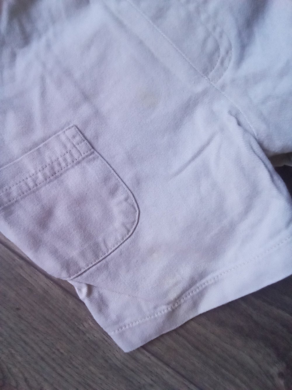 kurze Latzhose beige 9 Monate uni unisex 100% Baumwolle