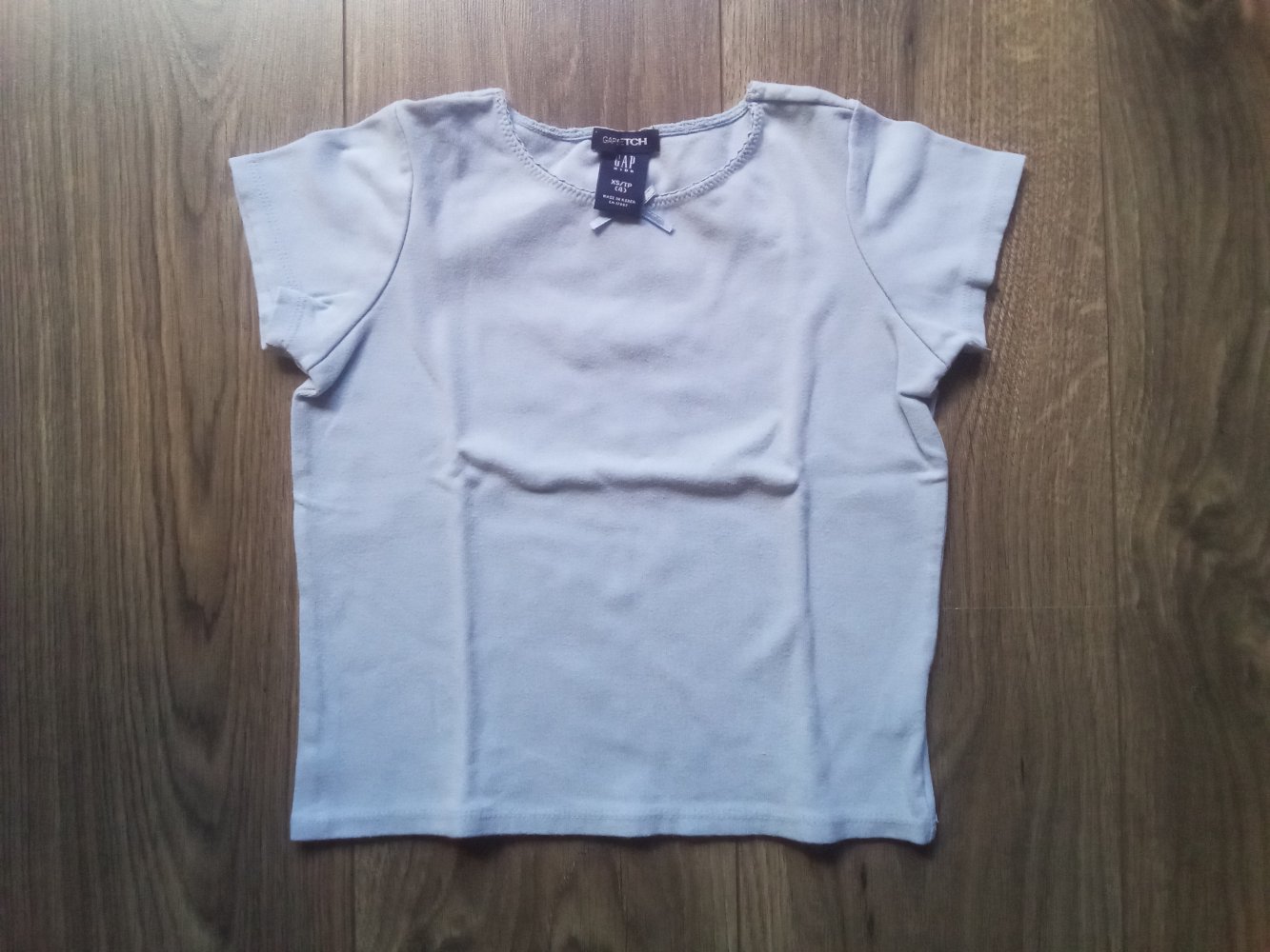 T-shirt hellblau GAP Kids xs 4 Jahre Basic schlicht