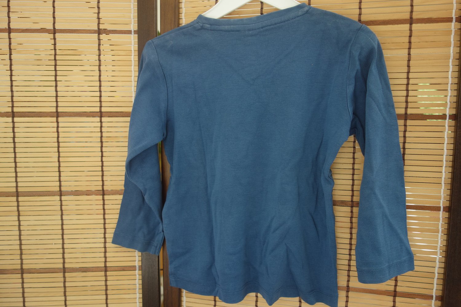 Langarmshirt blau uni 100% Baumwolle zara kids 104