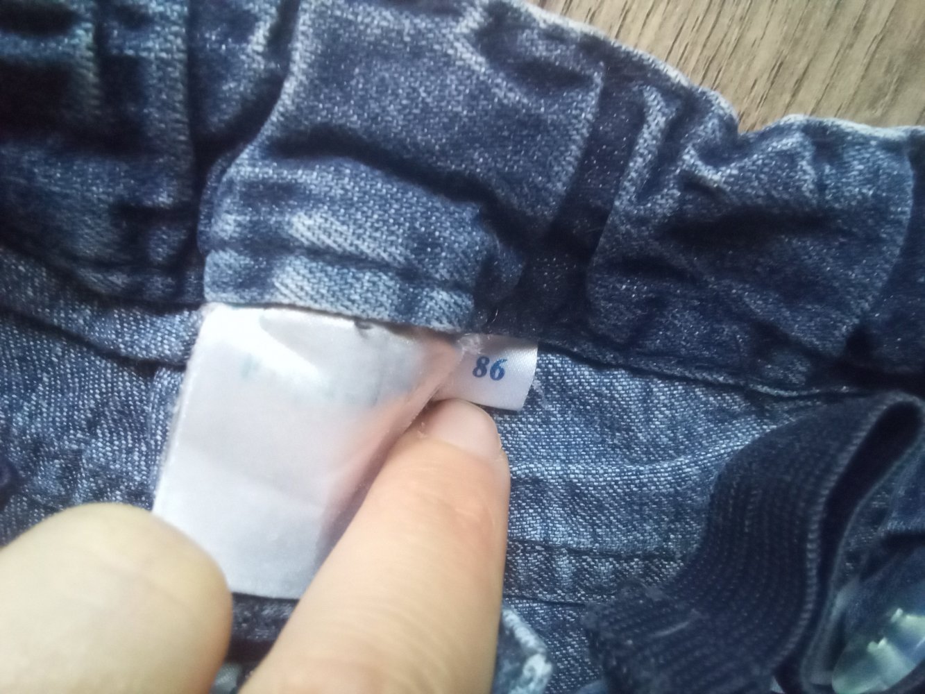 Jeans 86 impidimpi blau 100% Baumwolle schiebeknopf