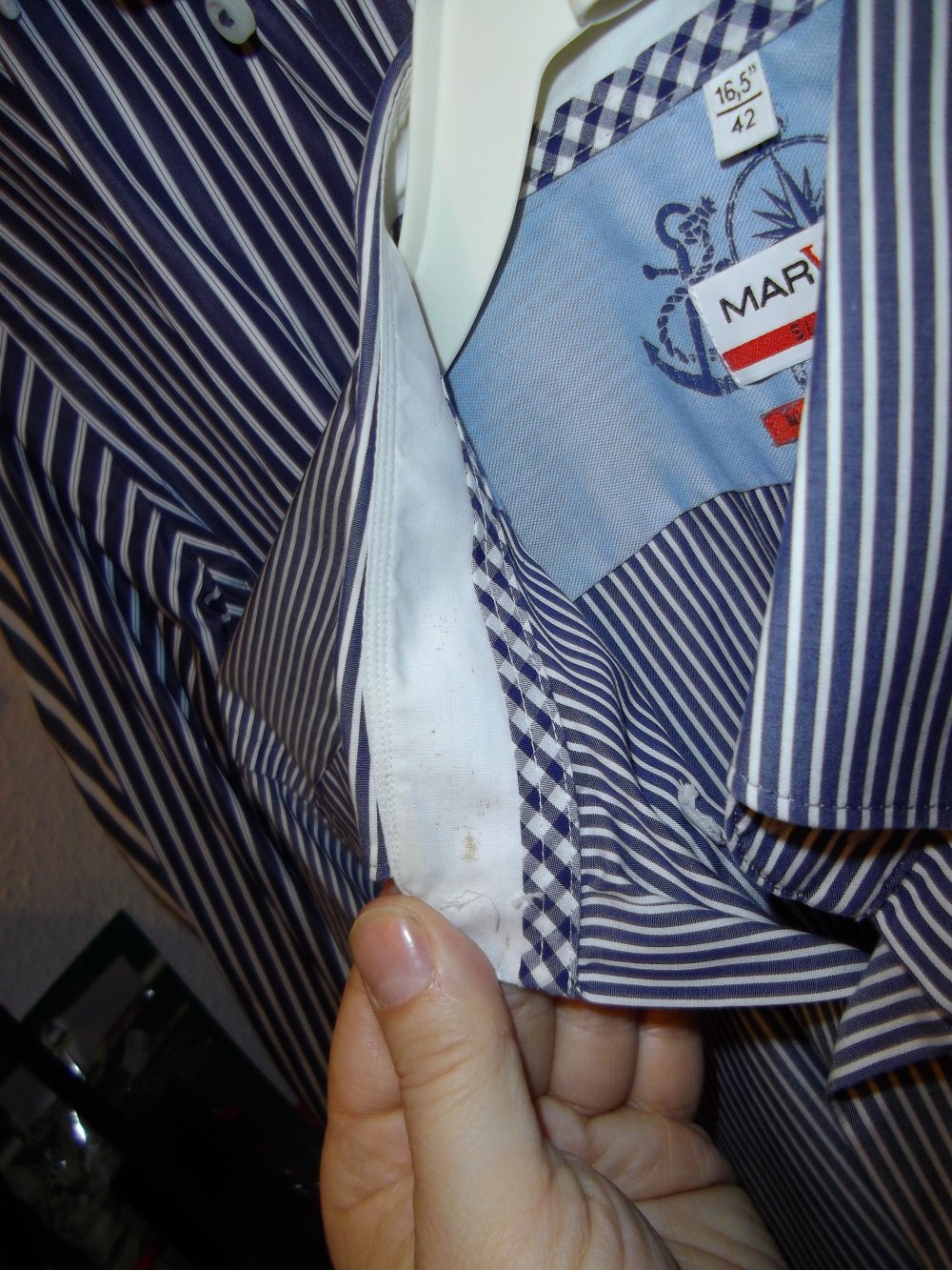 Marvelis by Olymp Slim Fit Streifen Hemd in Gr.L 42cm Kragenweite