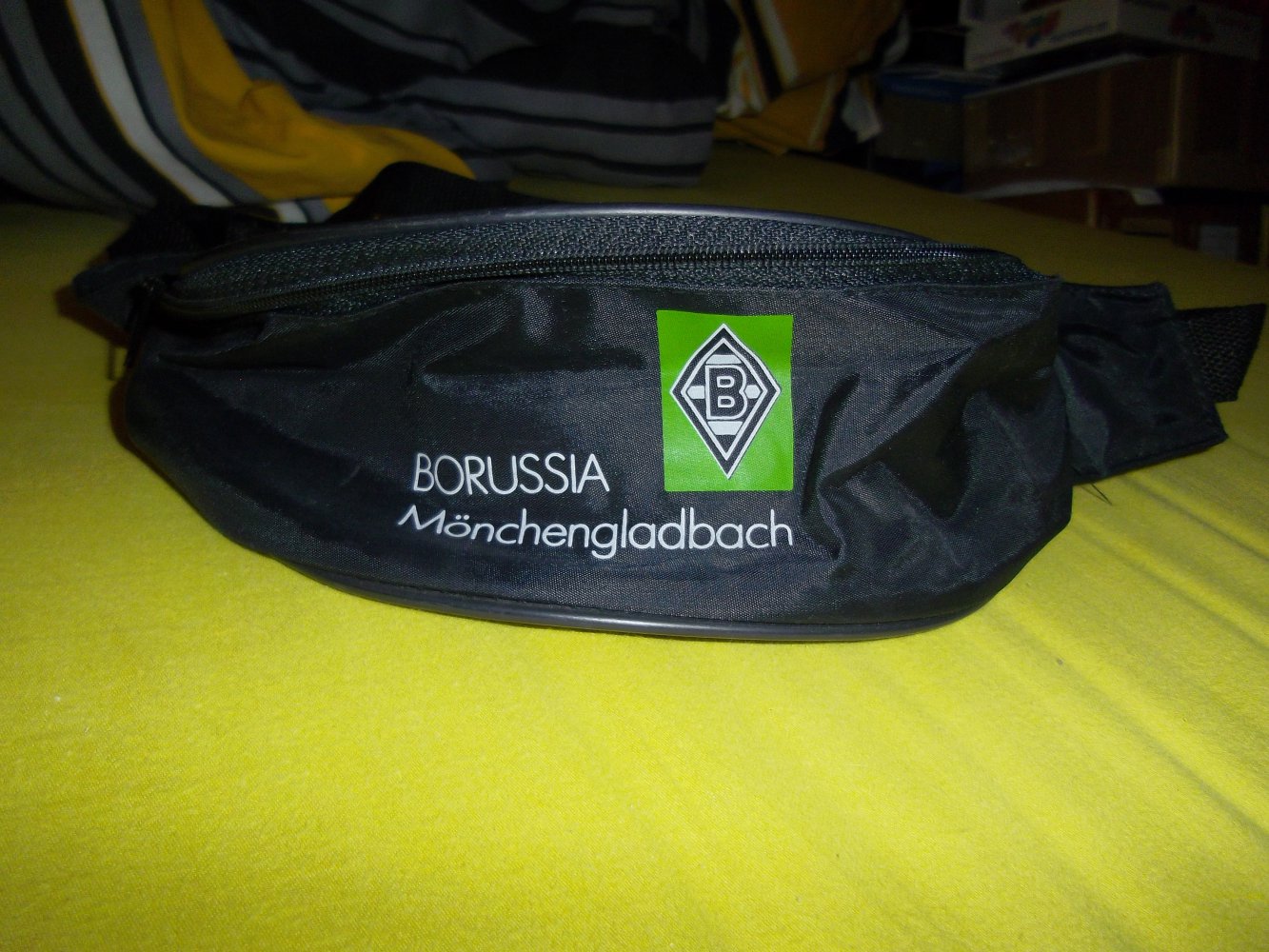 Original Stadion Gürtel Tasche VFL 1900 MGB schwarz mit Emblem 
