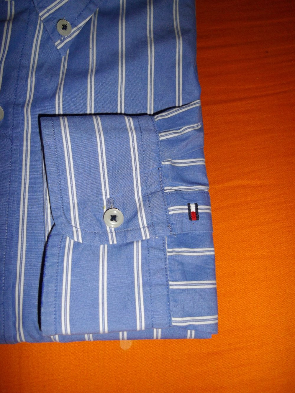 Tommy Hilfiger Business Vintage Fit Hemd schwarz blau weiß gestreift in Gr.XL