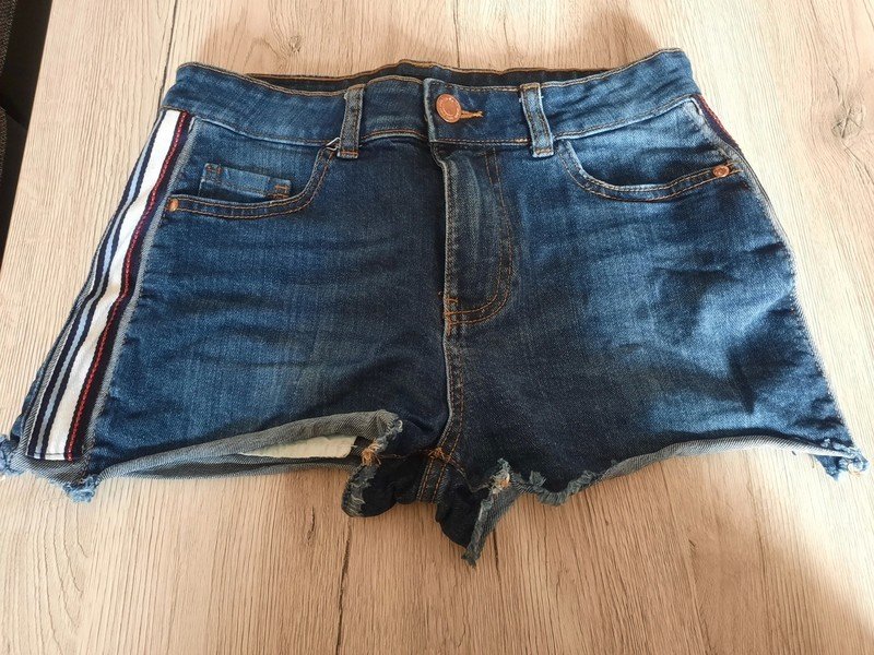 Damen Jeansshorts Streifen von New Yorker