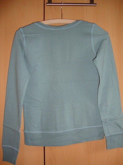 Türkiser Sweat Pulli mit großen V-Ausschnitt von EDC by Esprit