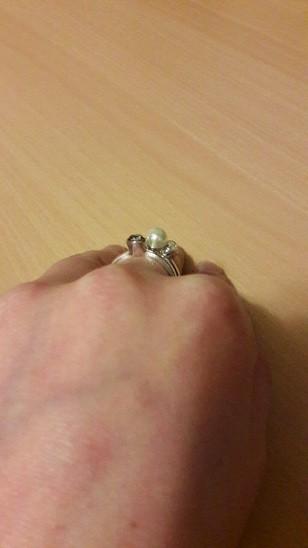 3er Set Ringe silber von SIX Perlenring