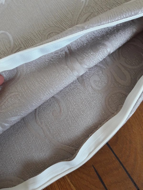 Kissenhülle grau-braun mit Muster
