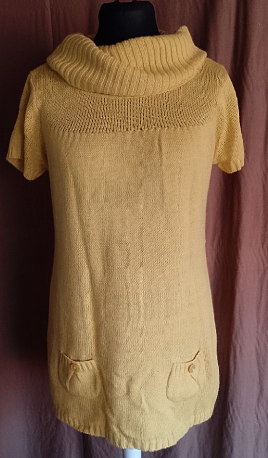 Kurzarm-Rolli, Longpulli, Orsay, gelb, Gr. L