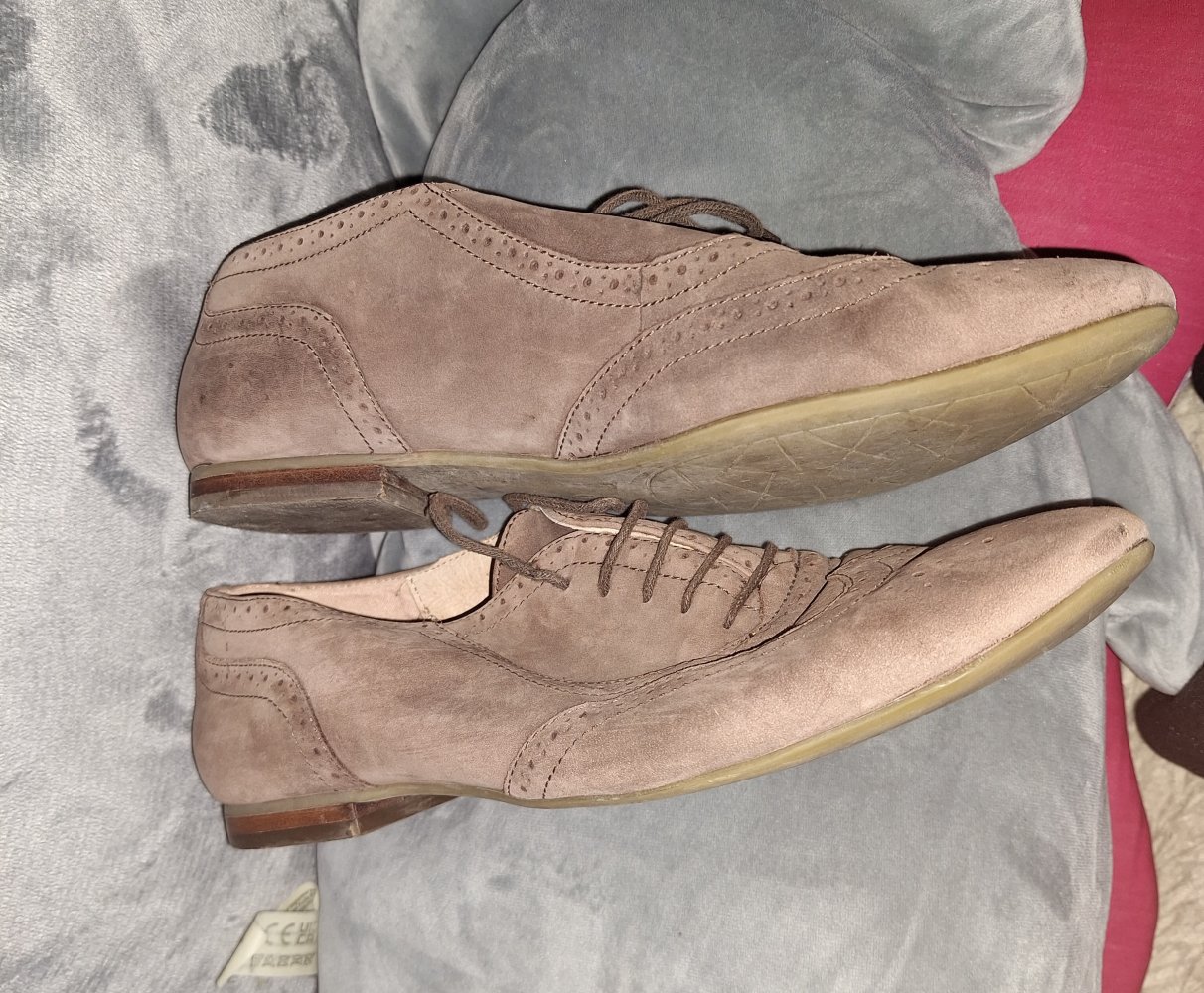 Damen Halbschuhe im Budapester-Stil Gr. 42 Braun